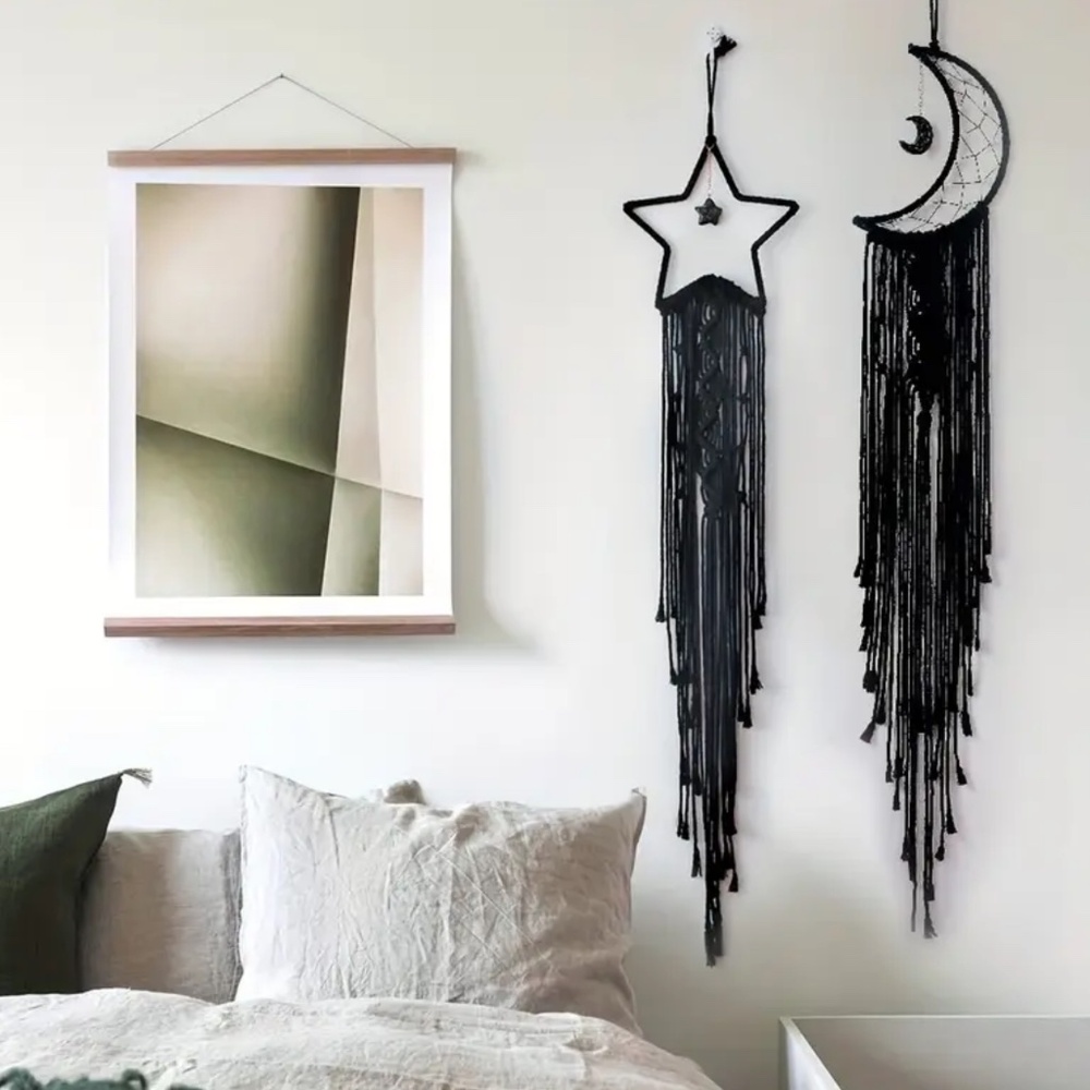 NWT Ebony Black Star OR Moon Dreamcatcher!  You Pick ONE!